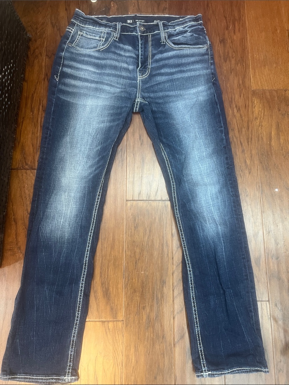 BKE Men’s Dark Wash Straight Leg Jeans